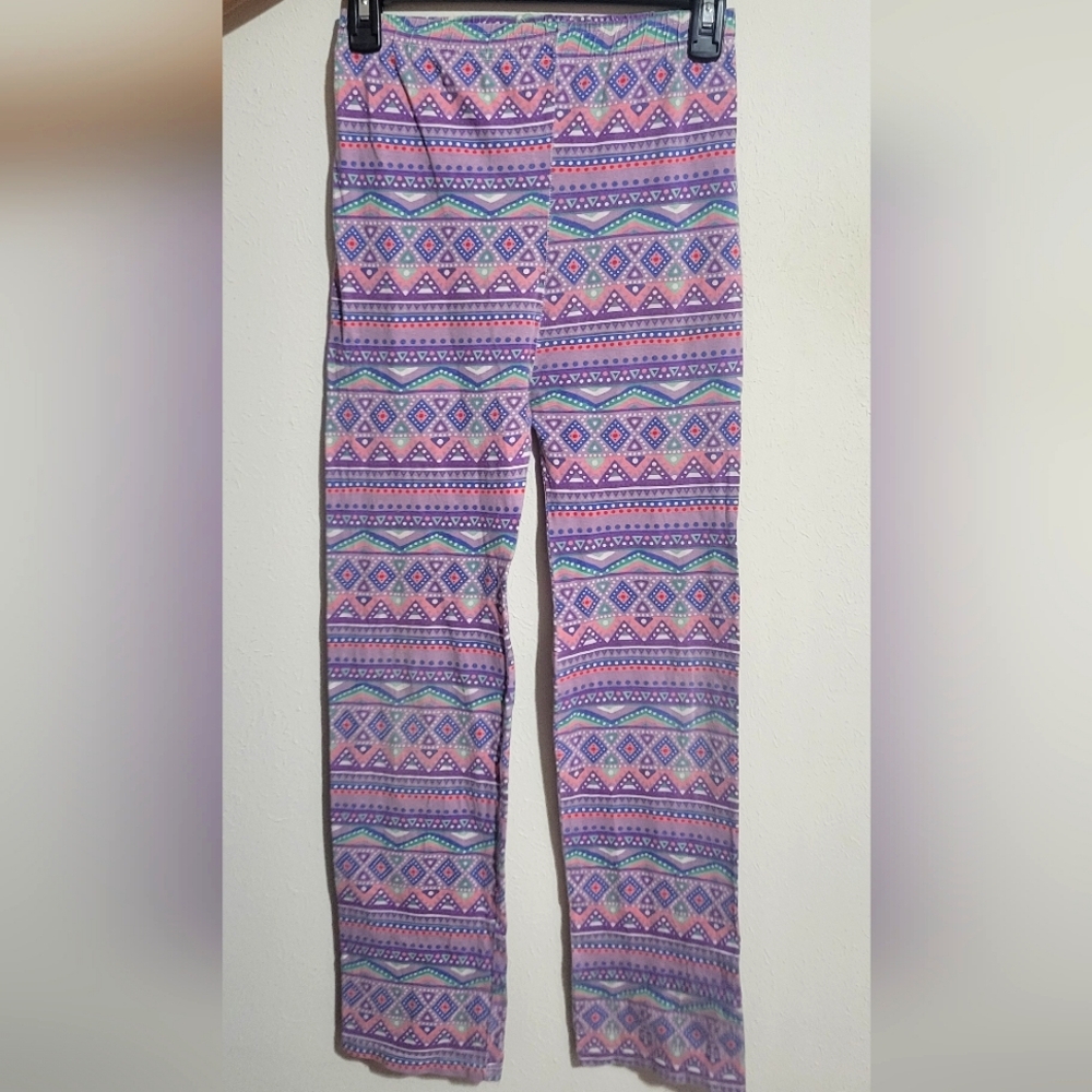 Purple brand new striped and patterned extra soft pajama pants